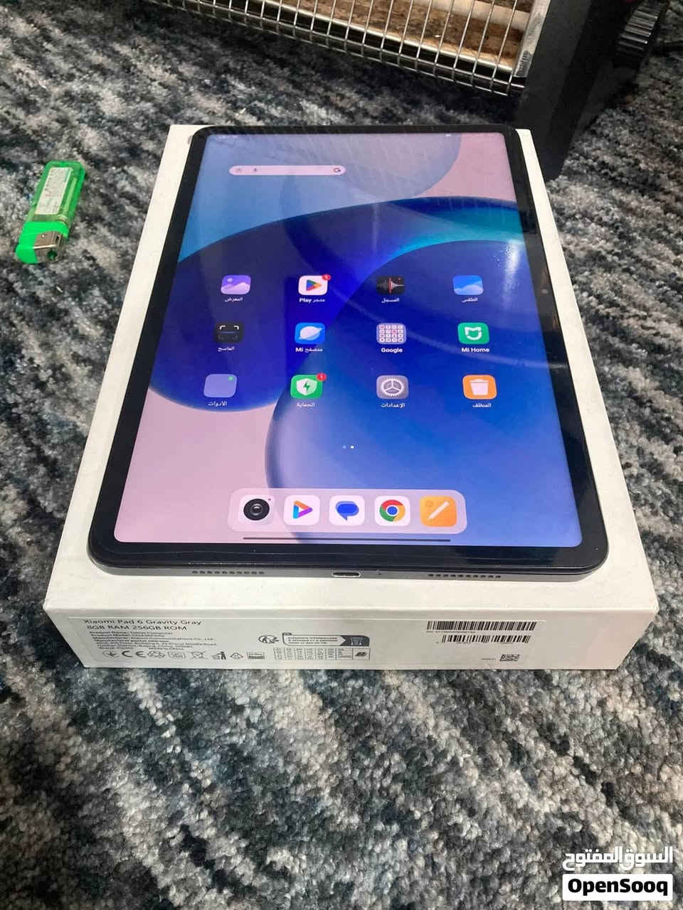 شاومي باد 6
الشاشه:
الحجم: 11 إنش
النوع: IPS LCD
الدقة: 2880 × 1800 (2.8K)
معدل التحديث: 144Hz
السطوع: حوالي 550 شمعة
دعم: HDR10 + Dolby Vision �

⚙️ الأداء والمعالج
المعالج: Snapdragon 870
عدد الأنوية: ثماني النواة (Octa-core)
كرت الشاشة: Adreno 650 �

💾 الذاكرة
الرام: 6GB
التخزين: 128GB
نوع التخزين: UFS 3.1
لا يدعم كرت ذاكرة خارجي ❌ �

📸 الكاميرات
الخلفية: 13 ميجابكسل
الأمامية: 8 ميجابكسل
تصوير فيديو: حتى 4K �

🔋 البطارية
السعة: 8840 mAh
الشحن: 33 واط سريع
يدعم تقنيات شحن متعددة (PD و QC) �
🔊 الصوت
4 سماعات ستيريو
دعم Dolby Atmos

نظافة 95٪ 
السعر : 350
*********** 
متواجد ماسنجر و واتساب 
عنواني جزيرة بغداد السياحية
