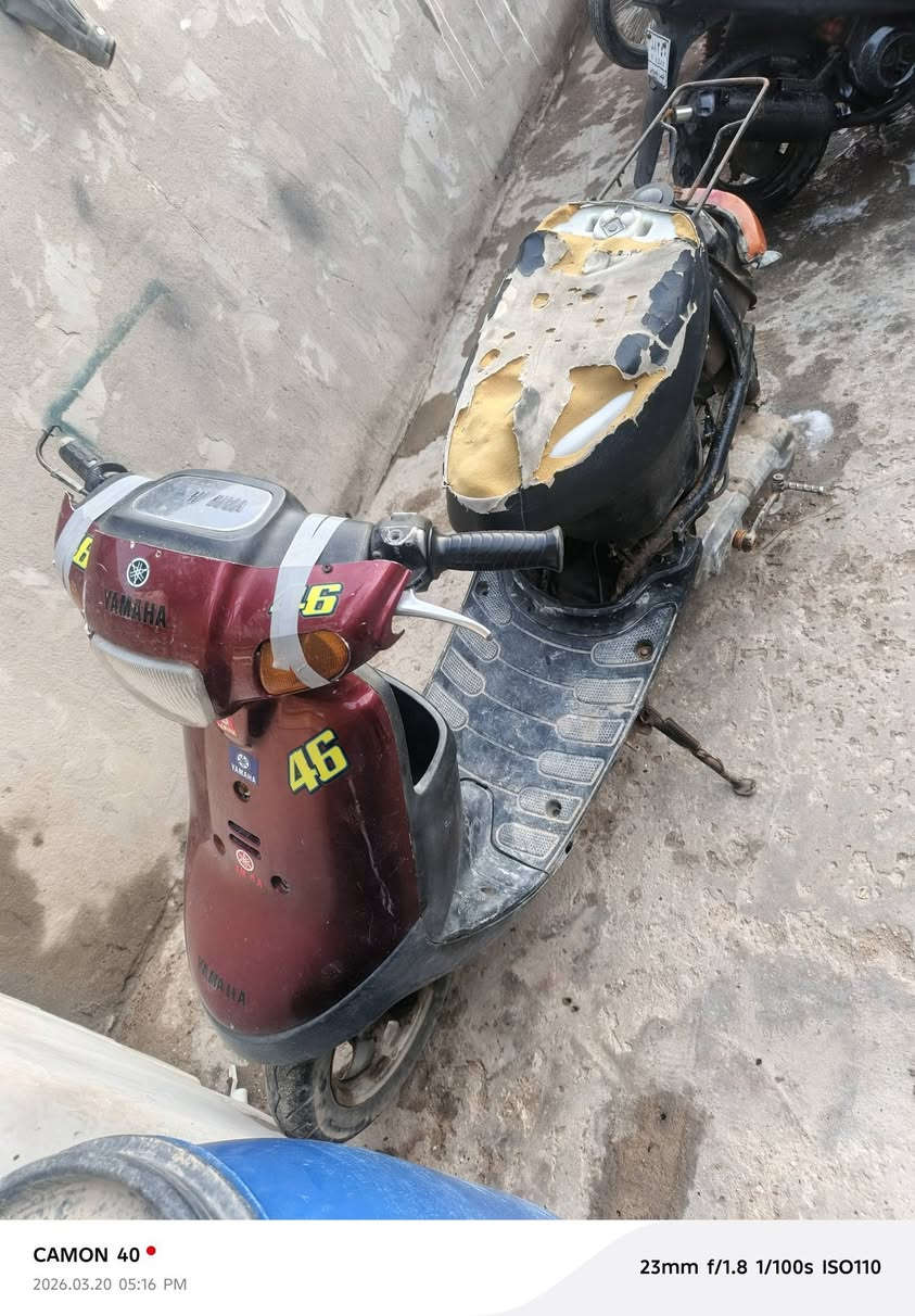 السلام عليكم دراجه منقولي للبيع البصره المعقل شغاله بس كابريتره تعبان الرقم  *********** السعر 100 وبيه مجال
