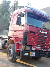 سكانيه رافعه حاويات البيع موديل 91 مكينه 12/5 سوبر كير 5/5 بسمي رقم نج...