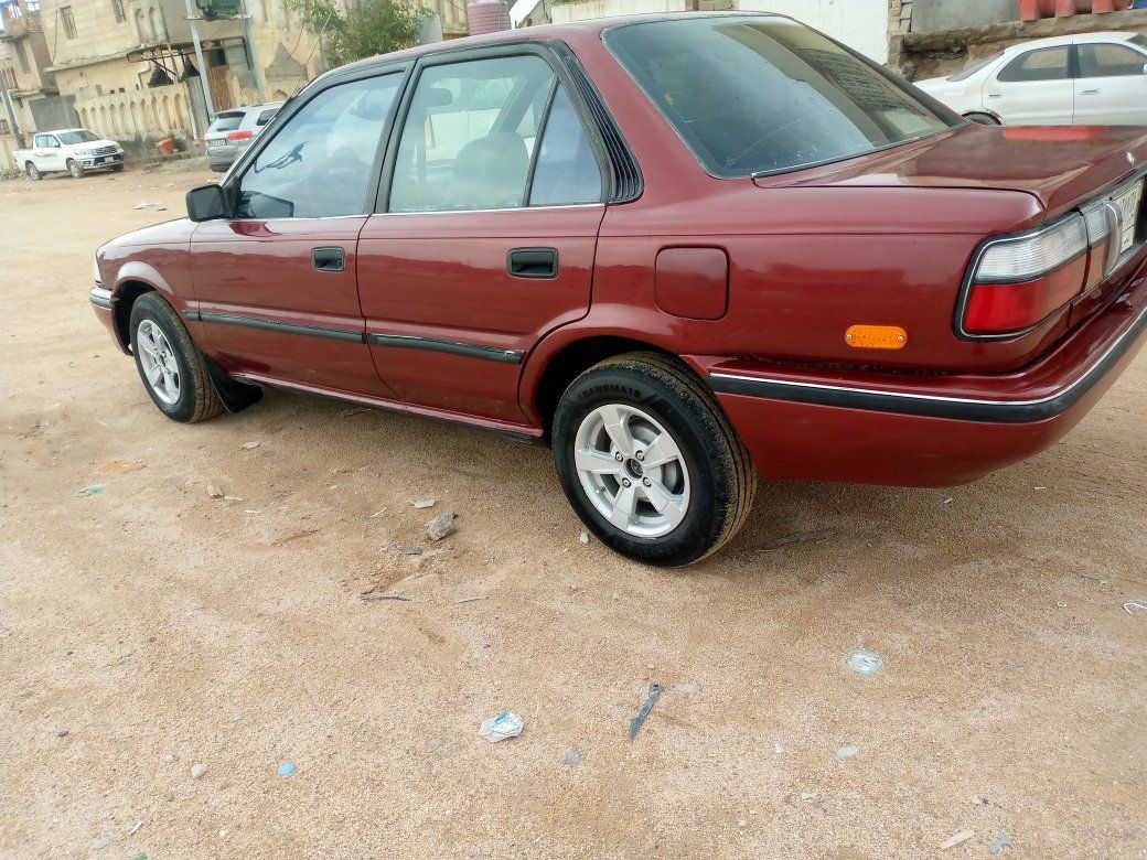 كورولا موديل 1992 رقم بصرة
السيارة مشروع وطني يسرى بلادي كير اوتوماتيك
الكفالة 
الكير و المحرك و الحدادية و الكهربائيات
مكفولة من الضربه 
السيارة مصبوغة جمالية 

السعر 47 
العنوان البصرة-الزبير 
تواصل :
***********8
