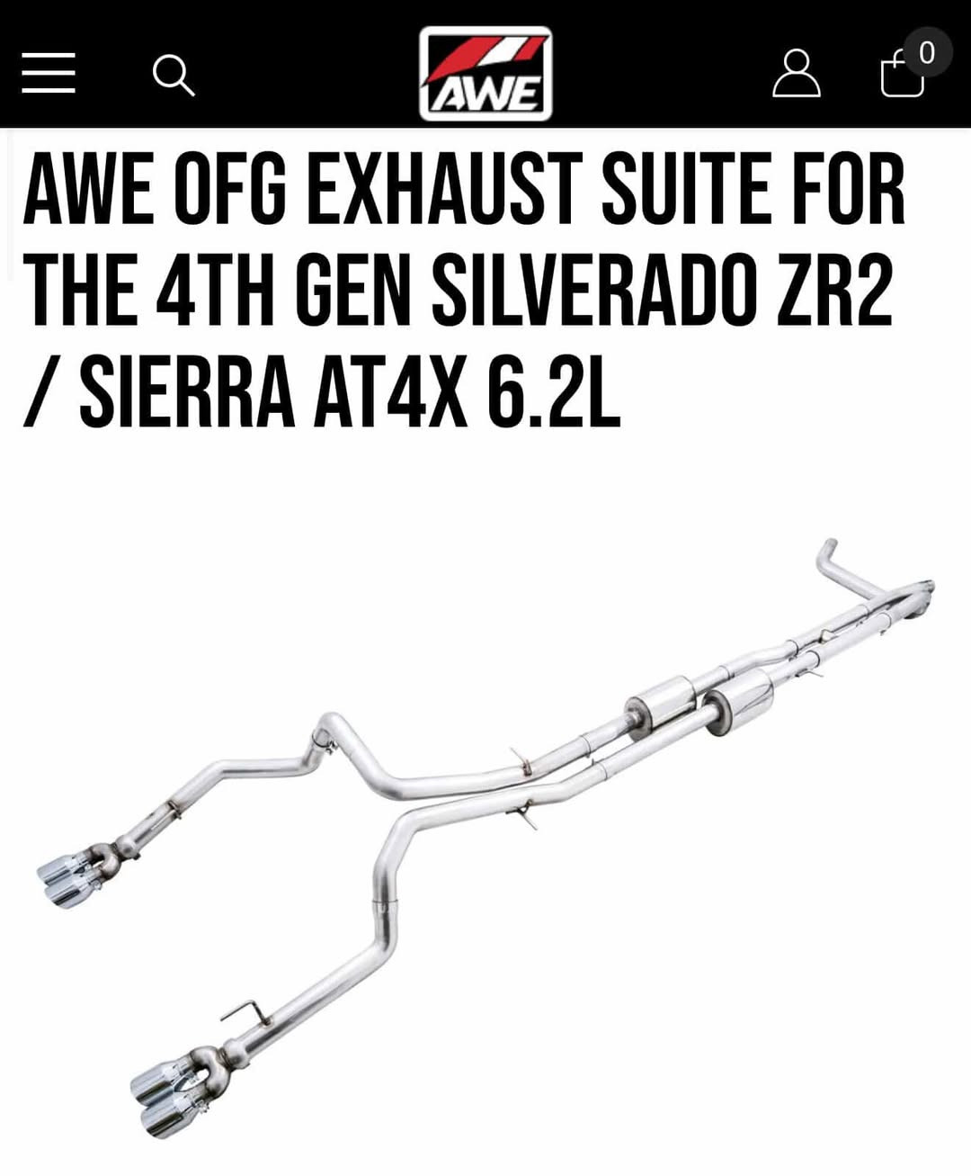 اكزوز AWE اصلي يرهم سلفرادو سيرا
من الداون بايب و للاخير صوتة كلش حلو مرتب

السعر 1،500$ // علماً سعرة الجديد 2،500$ عدا النقل

للتفاصيل خاص و واتساب ***********
