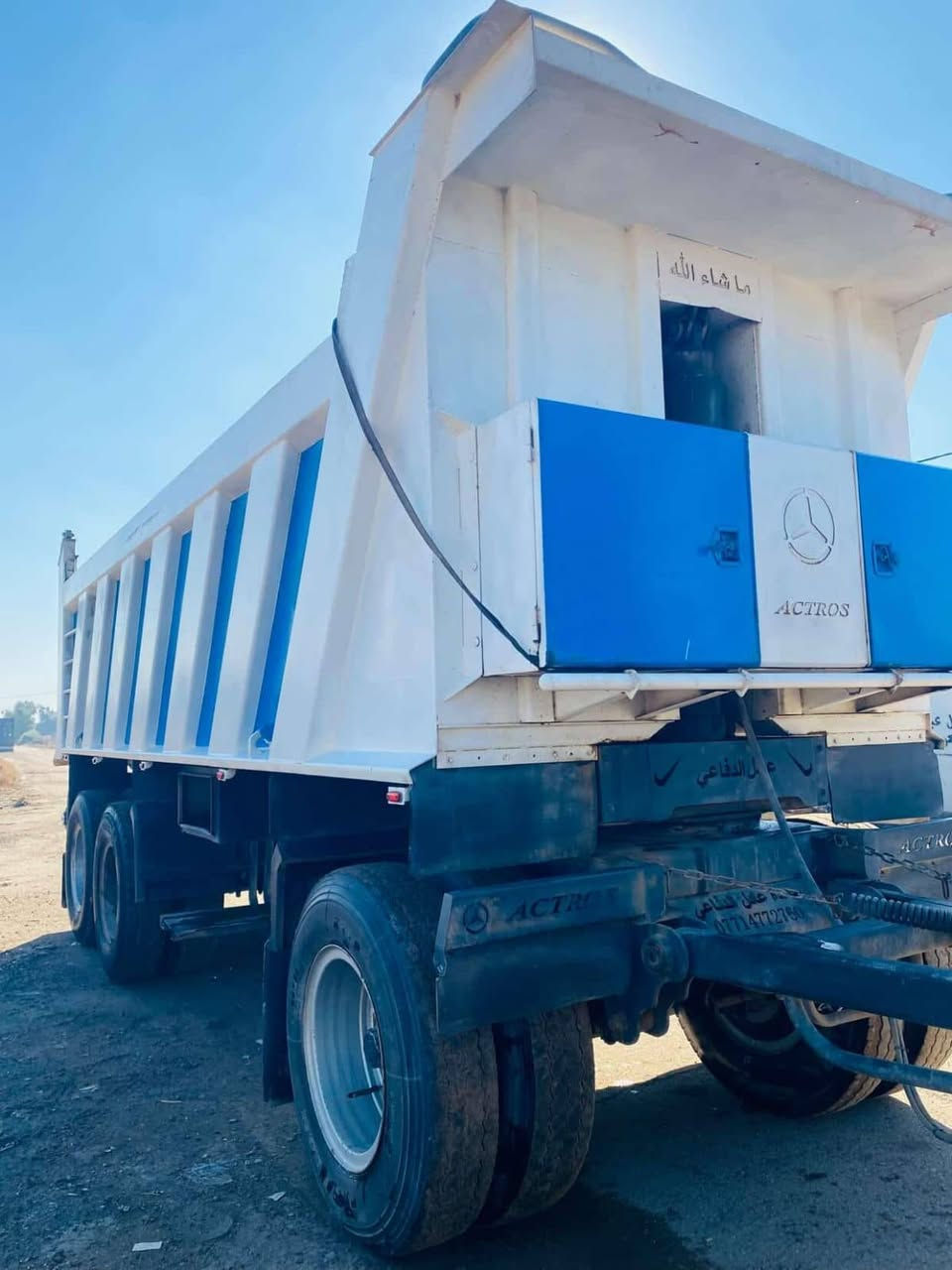 للبيع عربه مايلر قلاب طوله 7.25 شاصي 14دناكير 16مكفوله كفاله عامه تايرات فوك النص عمر كامله كبل الشغل مكان العربه واسط الصويرة الاستفسار ***********
