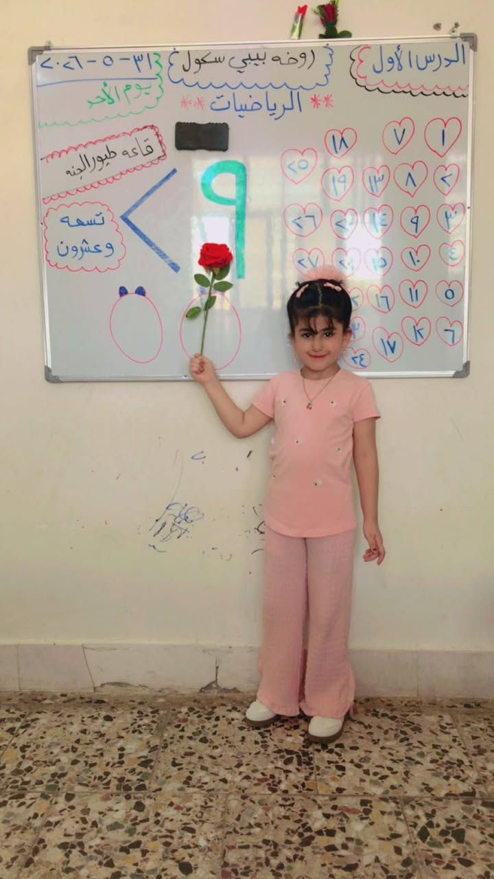 روضة وحضانة بيبي سكول يوميات طلابنا الخلوين 
رقم روضة ***********
