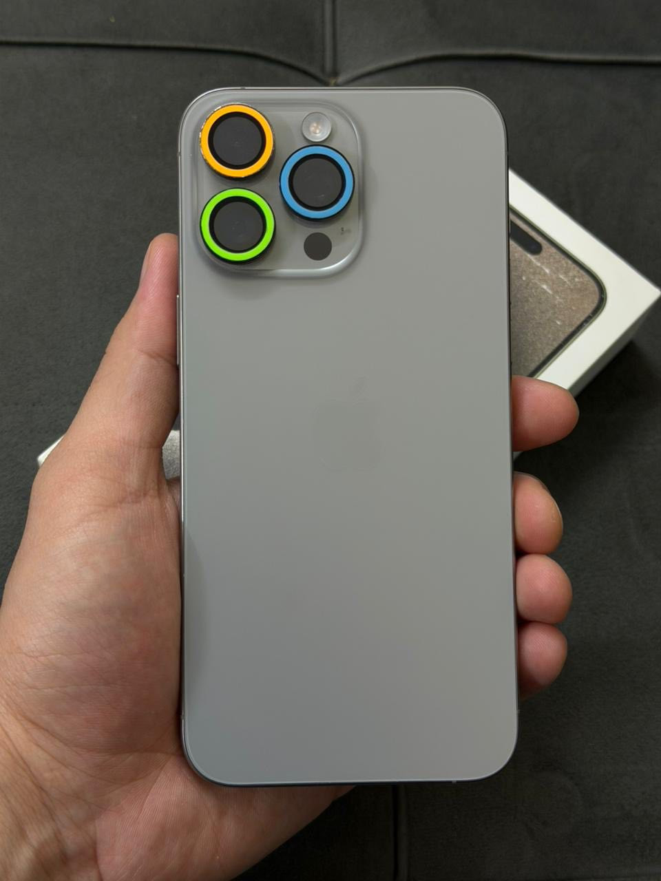 ايفون 15 برو ماكس تيتانيوم ماستر
 ذاكره 256 
بطاريه 96
 جهاز كلش نظيف  مكفول السعر مليون و100 
بغداد /***********
