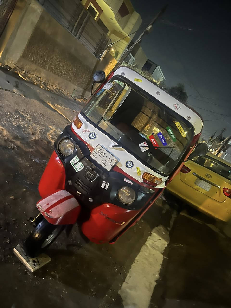 سلام عليكم تكتك موديل ١٧رقم وسنويه بسمي تحويل ثاني يوم تكتك خير من الله كبل الشارع محرك نضيف لا تنقيص ولا تبخير السعر خاص هاذه رقمي ***********مكاني بغداد لامين
