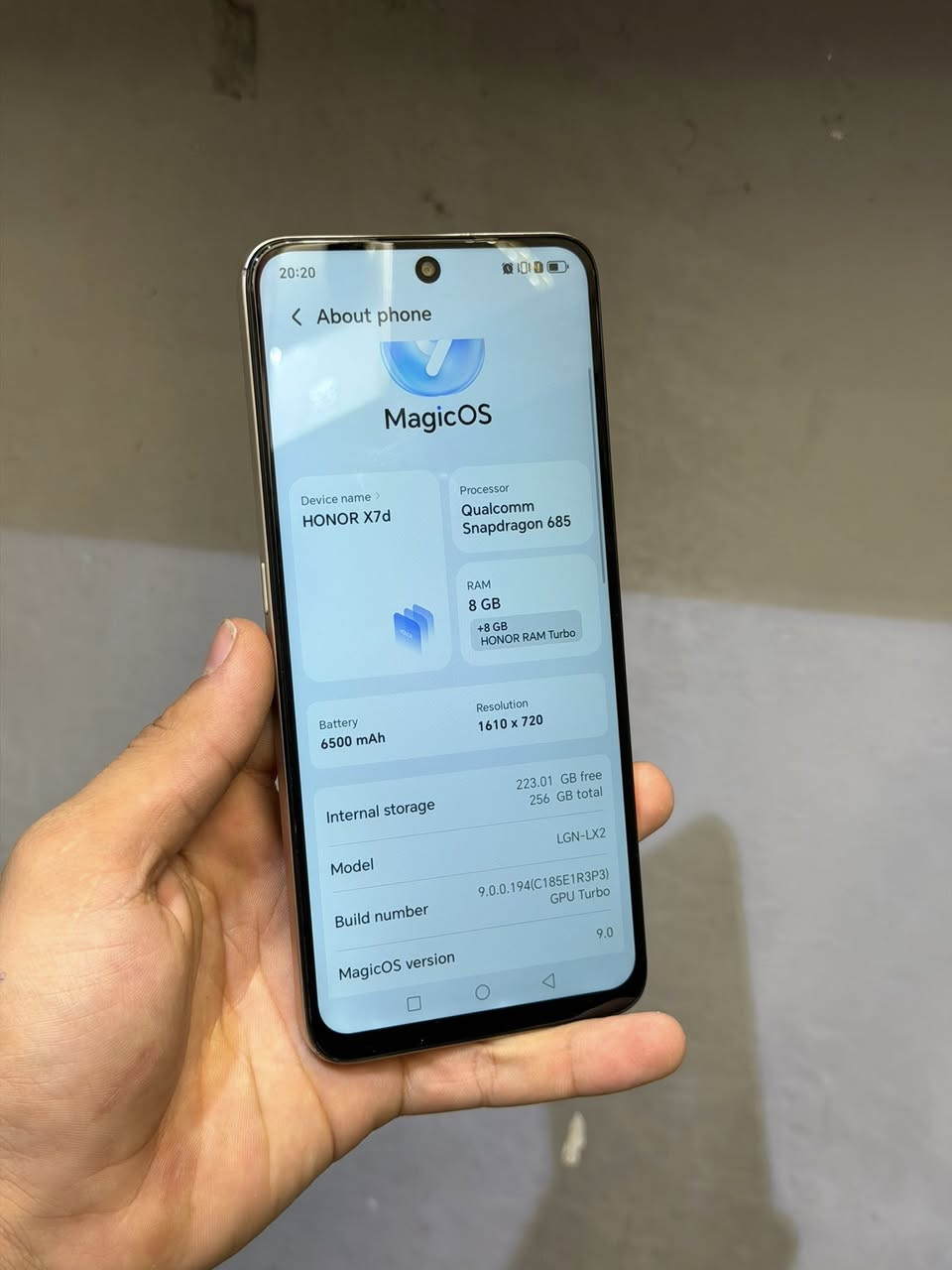 HONOR X7d 5G 
256GB 
السعر 199الف 🔐
للتواصل/0773 707 7666
