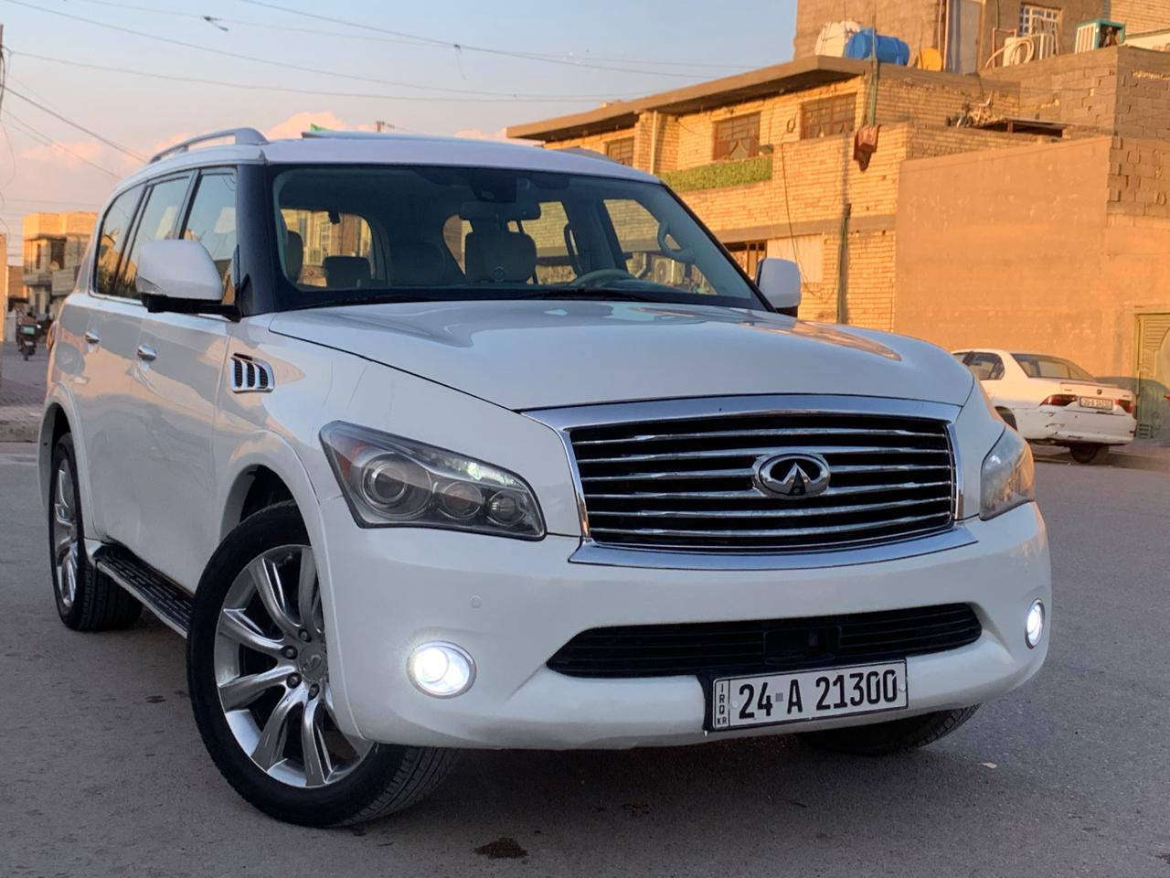 السلام عليكم للبيع أو المراوس 
وين اليدور نضيف وجديد 
انفنتي QX56 2011 خليجي كويتي أصل فول مواصفات واحد على واحد رقم دهوك الدولي شرط التحويل السياره بدون حادث بيهه صبغ البنيد وقبق جنطه اثر تكشير الصبغ مكينه وكير جدد مكينه 8 سلندر حداديتهه شرط اذا مو زيرو مو قبول شنو البالك موجود بيها فتحه بصمه تشغيل+بصمه ابواب مري شفط+كهرباء+اشاير بل مري تحكمات ستيرن جهتين 
كامرات 360 درجه كلهن شغالات رادار امامي وخلفي تحديد مسار توقف ذاتي لايت متحرك مع الستيرن حساسات امامي وخلفي شغالات باب خلفي كهرباء جميع الكشنات كهرباء جلد+ تتفئه وتبريد بل كشنات سيدي جنجر 6 أقراص ويل 22 تخم تاير أويل جديد منضومه زنون عالي وناصي وبلاجكتور كله زنون السياره مال جناي ومامتعوبه جاهزه بدون نقص وبعد بيهه مواصفات اهواي شنو البالك موجود بيها 
السعر اتصل عل رقم أو تجي واتساب 
عنوان السياره بغداد قرب حي اور 
الاستفسار ***********سجاد
