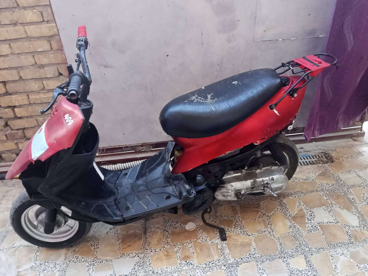 سلام عليكم شباب دراجه ام تسعه البيع  دراجه حلوه ورزنه أوراق تجفيت جديد سعره 150 وبيه مجال الطيبين🥀وهاض رقمي *********** اتصال
