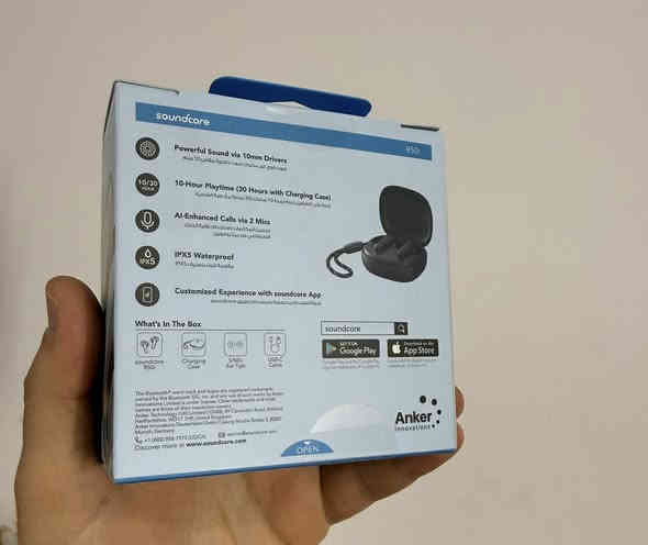 Anker R50 i
وكالة #عين_الفهد
ضمان لمدة سنتين حقيقي 
صوت قوي عبر مكبرات صوت داخلية مقاس 10 ملم 
القدرة على التشغيل 10 ساعات للسماعه الواحدة (30 ساعه مع علبة الشحن ) 
المكالمات باستخدام الذكاء الاصطناعي 
السعر 25 الف 
للحجز واتس اب ***********
