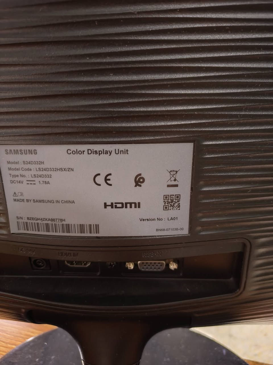 شاشة سامسونج
1080p
75 هرتز 
LED TN

السعر 60 الف
مكاني بغداد زيونة ماعندي توصيل


**إذا كنت صاحب هذا الإعلان وتريد حذفه لأي سبب، رجاءا أرسل رسالة إلى الدعم الفني**