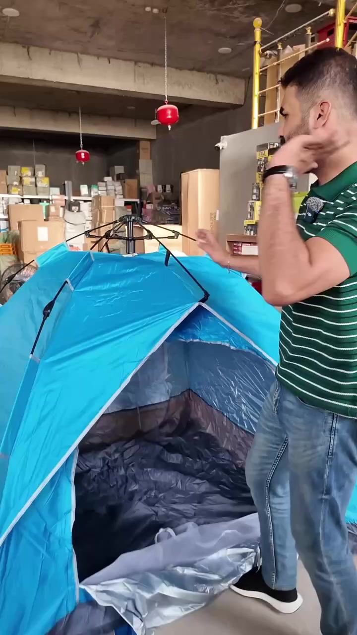 مقاومة للحرارة والماء

متوفر باللون الازرق فقط  

- تتسع من ( 4-3) اشخاص

- الارتفاع : 140 cm , العرض : 200 cm , الطول 200 cm

- فتحتان للدخول والخروج 

- تكون مرتكزة بقوة في الارض عند استخدامها فتكون مقاومة للرياح 

- مزودة بناموسية للحماية من الناموس والحشرات 

- قابلة للطي وسهلة التركيب اوتوماتيك 

- مصنوعة من طبقات مزدوجة مقاومة للماء والحرارة 

- تاتي مع حقيبة سهلة الحمل لحفظها

 #_foryou


**إذا كنت صاحب هذا الإعلان وتريد حذفه لأي سبب، رجاءا أرسل رسالة إلى الدعم الفني**