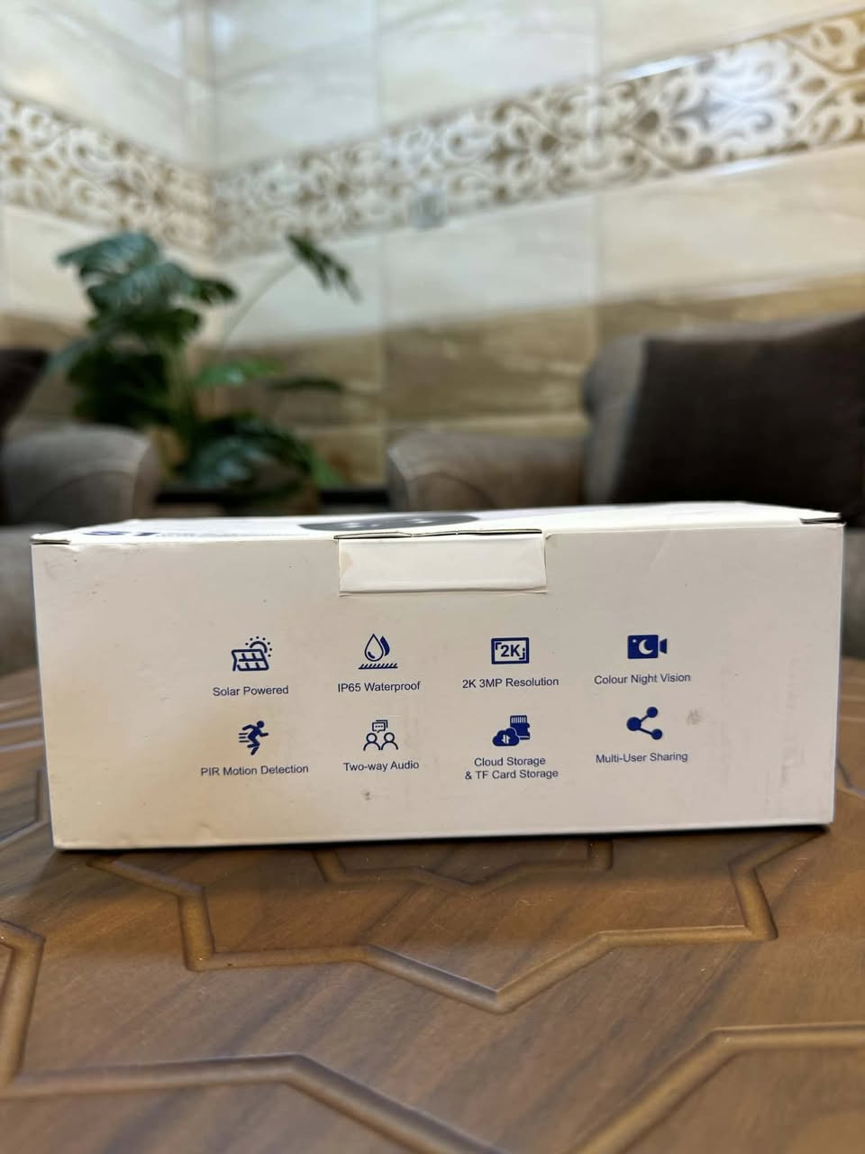 السلام عليكم
كاميرا مراقبة 3ميكا و2K  تعمل على الطاقة الشمسية ضد الماء مع تصوير ليلي ومتحسس حركة شحن تايب سي جديد ما مستخدم كامل ملحقات


**إذا كنت صاحب هذا الإعلان وتريد حذفه لأي سبب، رجاءا أرسل رسالة إلى الدعم الفني**