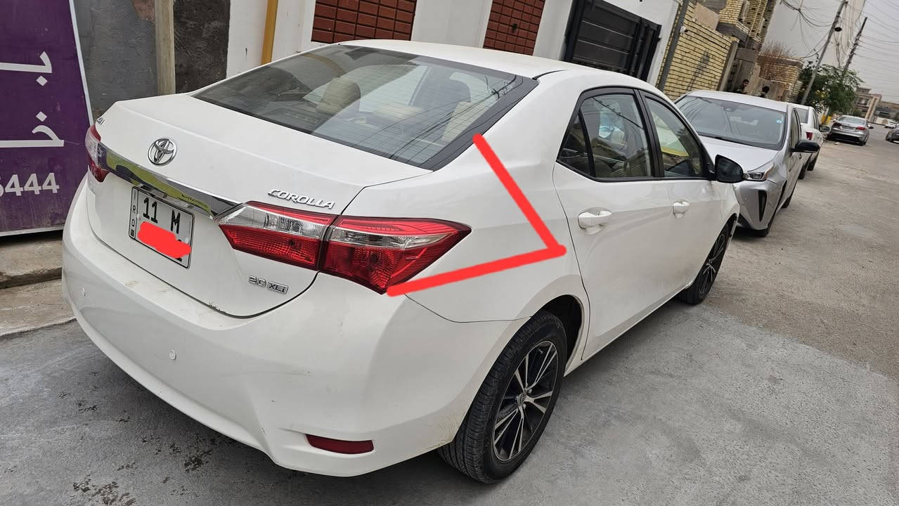 كورلا للبيع موديل ٢٠١٥ خليجي محرك ٢٠٠٠ المرغوب سيارة جاهزة وكلش كاعدة استخدام بيت ماشية ١٠٢ الف صار عدنه بيها حادث خفيف بين سيارتين من الامام والخلف وانصبغ الجاملغ الخلفي فقط وقبغ الصندوك مبدل اصلي بلادي نفس اللون وسحب البراكيت الخلفي وجوى الرقم فقط ما واصلة للحوض وبارد بمقدمة البنيد وباب الصدر وتعديل بسيط بالبدنة ورصعة كلش خفيفة وصغيرة بالشاصي الايمن الشراي يتصل رجاءا اقرة التفاصيل قبل متتصل واني كلشي موضح حتى بالصور رقم بغداد الجديد باسمنه السعر ١٢٨ وبيها مجال قليل مكاني الفلوجة للاستفسار ***********واتساب
