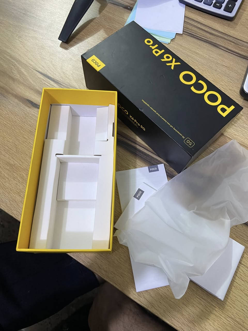 السلام عليكم
موبايل للبيع 
POCO X6Pro
ذاكرة 256 + 8
مامفتوح ولا بي كسر 
العنوان ميسان 
حي الامام صادق 
رقم تواصل ***********
