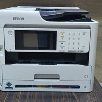 طابعة ايبسون موديل Work force pro - WF5890  مستعمل بحالة ممتازة باحبار...