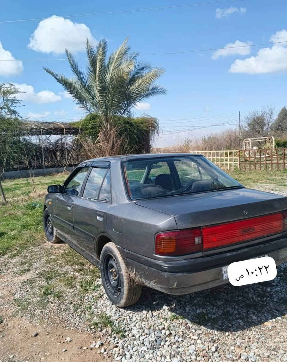 السلام عليكم
مازدا 323 موديل 1991 للبيع 
رقم انكليزي مشروع وطني 
سياره حلوه ونظيف كلشي شغال بيها حتى تبريد مصبوغه عام
 السعر 34 وبيها مجال 
للاستفسار اتصل *********** واتساب
