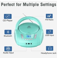 بومبوكس محمول • بلوتوث USB • يدعم MP3/WMA