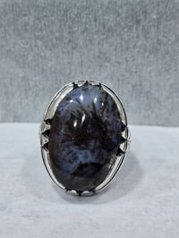 خاتم سلجوقي • ٤٤ غرام • عقيق شجري يماني