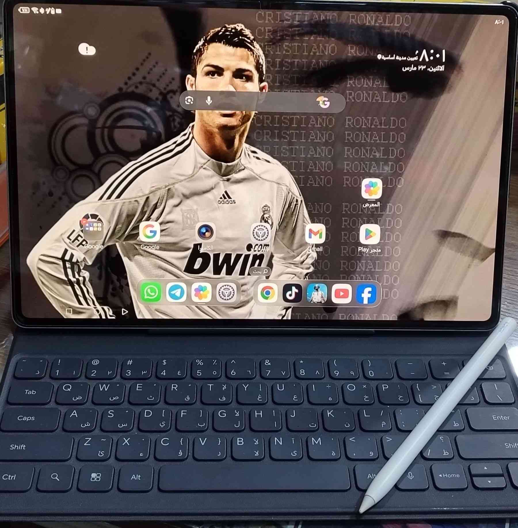 سلام عليكم
🛑 للبيع
Honore Magic pad2
مستخدم شهر ونص فقط 
السعر 700 وبي مجال بسيط
النضافة 95%
محتويات : قلم جديد ، كيبور ، مع شاحن اصلي، وعلبة الجهاز


**إذا كنت صاحب هذا الإعلان وتريد حذفه لأي سبب، رجاءا أرسل رسالة إلى الدعم الفني**