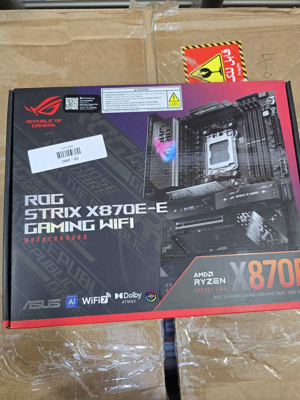 مرحبا وصلتني بضاعة جديدة
كل الاسعار مابيها مجال نهائياً 
V-color 32gb cl32 6400 سعرة 515 الف
V-color 32gb cl28 6000 سعرة 550 الف
Corsair 32gb cl40 5600  سعرة 525 الف
Corsair 32gb cl36 6000 سعرة 500 الف
Corsair 64gb cl40 6000 سعرة 825  الف
X870E tuf  سعرة 425 الف 
X870-A rog  سعرة 450 الف
X870 awy  سعرة 400 الف
X870E-E rog  سعرة 600 الف
X870 Tomahawk  سعرة 380 الف 
R7 9850x3d سعرة 680 الف
R7 7700x  سعرة 335 الف
R9 9950x  سعرة 625 الف
I7 14700f  سعرة 400 الف
I9 14900kf سعرة 525 الف
B850m eagle سعرة 235 الف
مبرد le720 wh  سعرة 85 الف 
فانات prsim 4 pro   رفيرس او فورود سعر قطعة 7 الاف موجود ابيض و اسود 
كيس فارغ 70 الف 
هب argb سعرة 6 الاف 
Mx-4  سعرة 10 الاف 
Mx-6 سعرة 15 الف


**إذا كنت صاحب هذا الإعلان وتريد حذفه لأي سبب، رجاءا أرسل رسالة إلى الدعم الفني**