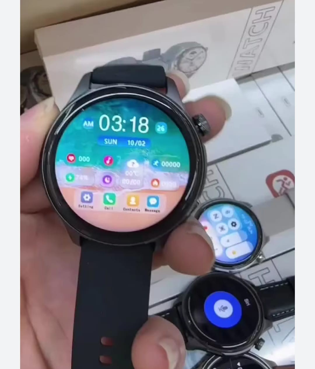 ساعة ذكية متعددة الوظائف
مكالمات لغه عربيه 
 النشاط البدني
 عداد الخطوات
 مراقبة النوم
طقس
تحكم الكامره 
 إشعارات المكالمات والتطبيقات 
معدل ضربات القلب
 للتحكم بالموسيقى 
عرض الإشعارات والرسائل
  مقاومة للماء 
- دعم إشعارات الهاتف والرسائل
- مراقبة اللياقة والنوم
- تصميم مقاوم للماء IP67


**إذا كنت صاحب هذا الإعلان وتريد حذفه لأي سبب، رجاءا أرسل رسالة إلى الدعم الفني**