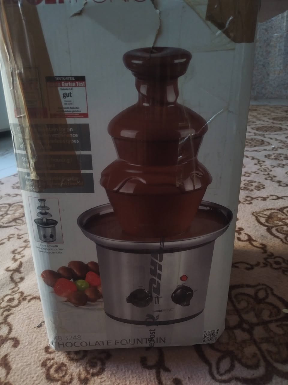 السلام عليكم
نافورة شكولاتة للبيع ماركه كاترولك الماني اصلي بجيسه مامستخدمة للتواصل على الرقم واتساب موجود فقط
*********** شرط اله بجيسه
