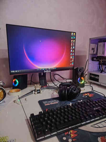 Rtx 4060ti msi ventus doul fan
Cpu: i5 12400f 

M.b h610M-A asus  

Psu: 600 watt 

Case fantech 

Ram: 16 Gb 2x8 3200 MHz

M.2: 1T

cup air cooler  gamedas

monitor: aoc /ips 24 inh 165hz

Keyboard: redragon

Mouse: redragon

Ups: farber online 1000va

Headset: hyperx cloud III wireless

Desktop speakers: redragon
مكاني بغداد السيدية
***********
السعر مليون و250 وبيها مجال
