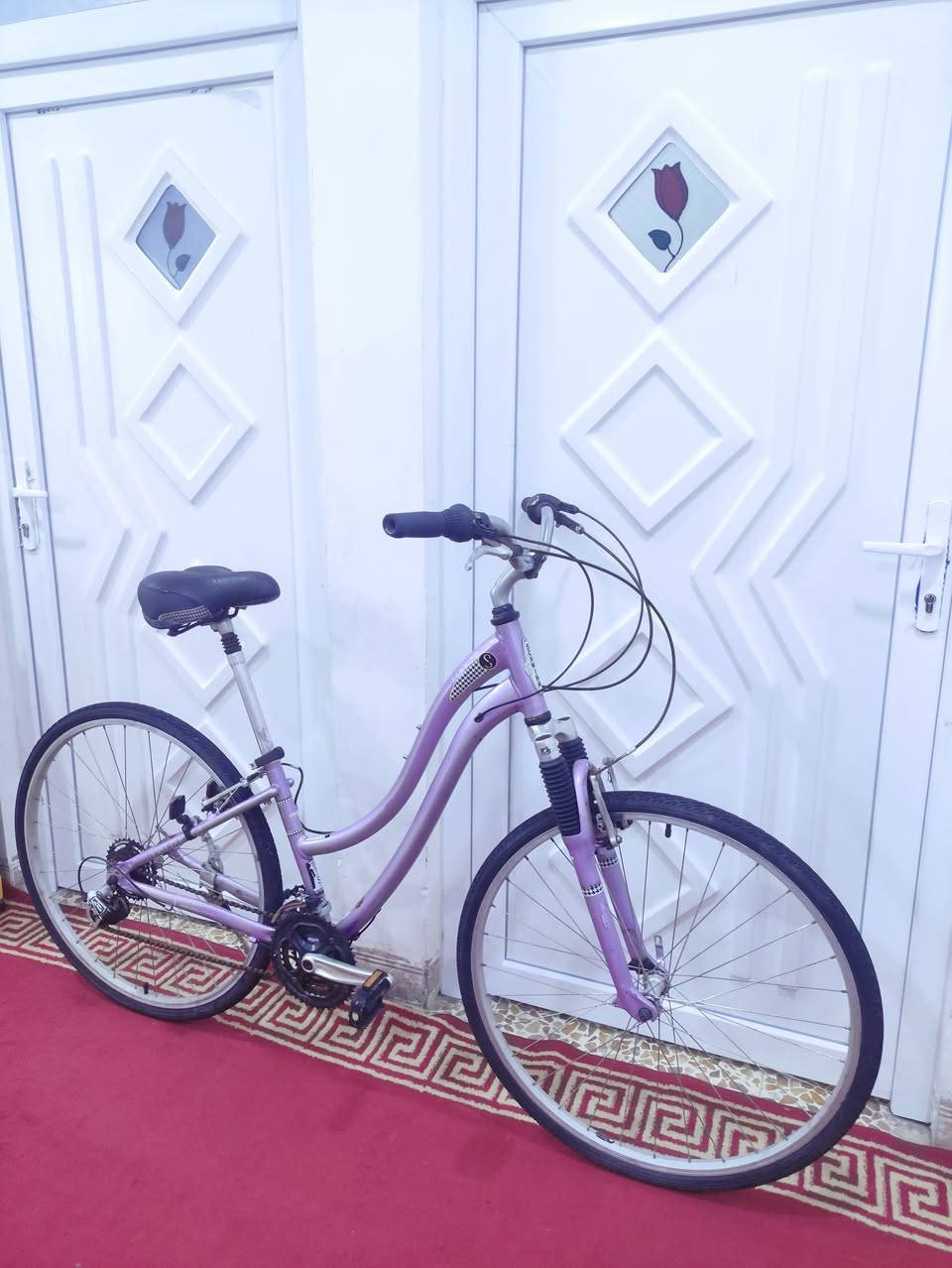 السلام عليكم
🔴لعشاق الدراجات الكلاسيك 

دراجة فئة #هجين_ماركة #SCHWINN سچوين العالمية 

ماركة غنية عن التعريف صنع امريكي منشأ اصلي اورجنال🇺🇸

حجم 28 (C700) مريح جدا وسلس بلقيادة فوول تحكم 

المعدن فوول ألمنيوم خفيف جدا...لون مميز جدا بنفسجي لامع

دبل أمامي سلس 100٪ لامتصاص الصدمات ومقاومة الطسات

سستم شيمانو كامل سيت آلتوس #SHIMANO_ALTUS

بدالات السرعة 7X3 شفترات فر مختوم شيمانو #SHIMANO

ويالة طبقتين دبل فريم ماركة #ZAC_19 مصممة لتحمل الاوزان 

الثقيلة والطسات ...تايرات كتان اصلية كراڤل ماركة كيندا

ستيرن طبي قريب من الجذع واليد متحرك يتزل ويتصعد 

سرج طبي اصلي مختوم مع دبل بلسرج لامتصاص الصدمات

 والطسات ...كمبليونات ويالة وسرج سلايت اصلي

🔴الدراجة قطعة مال حاوية غير مستخدمة داخل العراق
     على وضع الشركة بلاد ما مبدل بيها برغي وبدون اي
     نقص كاملة وجاهزة  

🔴الدراجة بلنايلون نظيفة بمعنى الكلمة بلكاغد 

المكان موصل الجانب الايسر....السعر 260(ثابت_نهايتة) 

يوجد توصيل بغداد وجميع المحافضات العراقية 

رقمي للتواصل ***********
