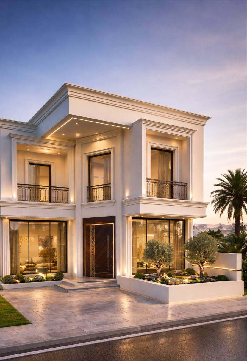 تصميم عصري لاستغلال مثالي (واجهة 7.5م)
​إذا كنت تبحث عن الفخامة في مساحة ذكية، هذا التصميم هو خيارك الأفضل!
​تفاصيل القياسات:
​الأبعاد: الواجهة 7.5 متر × النزال 17 متر.
​المساحة الكلية: 127.5 متر مربع.
​توزيع الطابق الأرضي: (استقبال، مطبخ، صالة جلوس، غرفتين نوم، مجموعتين صحية، ومنور لضمان الإضاءة الطبيعية).
​ مميزات الواجهة:
​تصميم "نيوكلاسيك": يمزج بين بساطة المودرن وفخامة الكلاسيك.
​إضاءة مخفية: تبرز جمالية الخطوط الهندسية في المساء.
​نوافذ واسعة: لتعزيز دخول الضوء الطبيعي وإعطاء شعور بالاتساع.
​ ملاحظة: جميع خدماتنا التصميمية (خارطة + واجهة + 3D) متوفرة أونلاين أينما كنت!
​للتواصل وطلب التصميم: 📞 ***********
 الاستاذ : أسامة الفهداوي
​#خارطة_منزل #تصميم_واجهات #عقارات #بناء #ديكور_داخلي #مودرن
#fyp #foryoupage #viral #trendin#tikto#3D_Render
#House_Design
#Modern_Facade
#Architecture_Design
#Trending #Viral #ModernHome #InstaGood #DreamHome #ArchitectureLovers #InteriorDesignالمتابعين
#تصميم_معماري #هندسة_معمارية #واجهات_منازل #ديكورات_حديثة #مخططات_هندسية #بناء #عقارات #نيوكلاسيك #تصميم_اونلاين
​⚠️ تنبيه هام جداً بخصوص التنفيذ:
عزيزي المتابع، لضمان نجاح هذا التصميم على أرض الواقع، نود التأكيد على أن القياسات الدقيقة والنهائية محفوظة لدى المصمم 
​إن أي محاولة للاجتهاد الشخصي بإضافة قياسات مجهولة أو تغيير الأبعاد قد تؤدي إلى أخطاء إنشائية ومعمارية فادحة (مثل ضيق الممرات، سوء التهوية، أو مشاكل في السلالم)، وهو ما وقع فيه الكثيرون للأسف. الالتزام بالمخطط الأصلي من المصمم هو ضمانك لبيت آمن وجميل.
