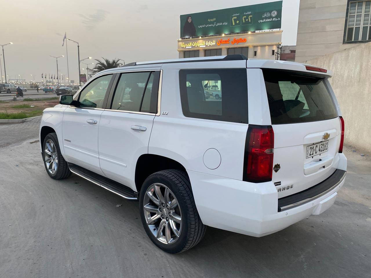 تاهو2015 LTZ خليجي سياره جديده بمعنى الكلمه رقم سليمانيه الدولي مكفوله من الضربه والصبغ والتبديل مكينه وكير مامفتوحات ع وضع الشركه السعر 350 مجال 
للاستفسار*********** مكان السياره بصره
