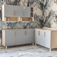 كاونتر MDF • متر ونص • سنك مرمر