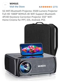 بروجيكتور • فول HD 1080p • واي فاي 5G