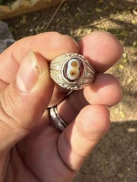 متاح خاتم بحجر السليماني الهندي عنين صياغه يدوية فضه 925 قياس 19 يوجد ...