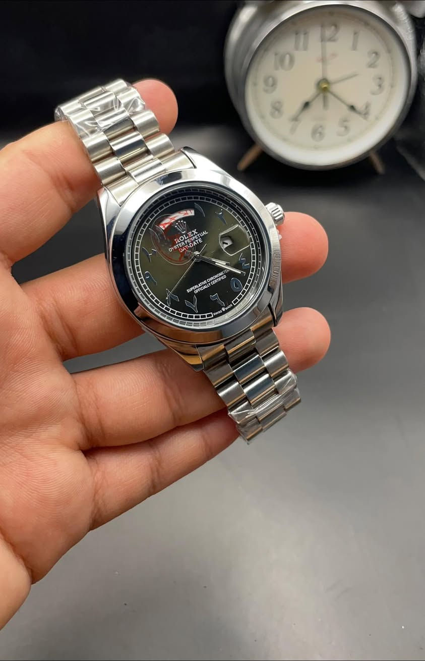 عرض على اول تم 20 الف مع التوصيل
ساعه رولیکس رجالي قفل فراشه منفذ شهري منفذ یومي بكوالتي جدا  عالي باتری ضد الماء ارقام عربي مختوم بلکامل 
عدد قلیل 

للحجز سكرين للمنشور دزلی واتس اب
***********
