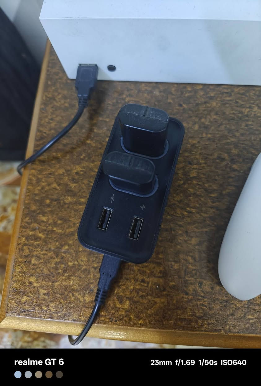 سلام عليكم
1-اكس بوكس سيريس اس نسخه 2023 استخدام سنتين خفيف يعني قليل مشغلها
الاكس بوكس مكفول من الخدش او عطل جوستك الي تجي ويا الجهاز نظافه 90 ما-2 عطلان و
3-يو بي اس 850  غير مستهلك 
4-بطاريات ويا الجهاز نوعيه ممتازه
5-هارد 2 تيرا adata hdd 
6-كارتونه الجهاز  موجوده
-----السعر 375. وبي مجال للطيبين مع كامل محلقات المذكوره
مكاني بغداد البنوك تواصل او استفسار ***********
