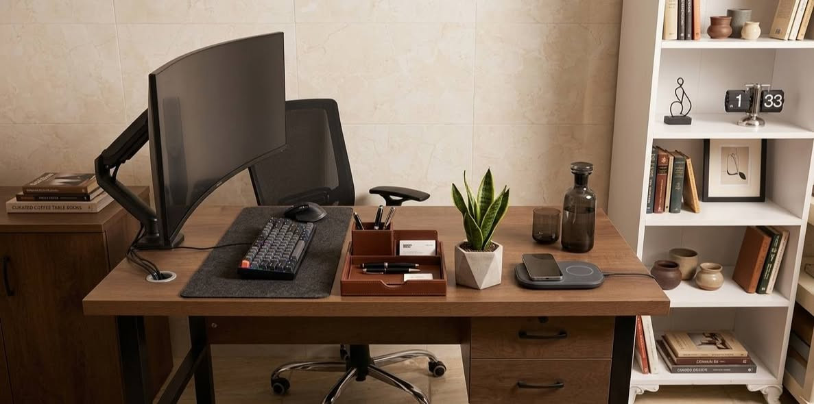 ميز مكتبي مع كومدي وكرسي دوار للبيع نظيفات
والرف الابيض نظيف وثقيل


**إذا كنت صاحب هذا الإعلان وتريد حذفه لأي سبب، رجاءا أرسل رسالة إلى الدعم الفني**