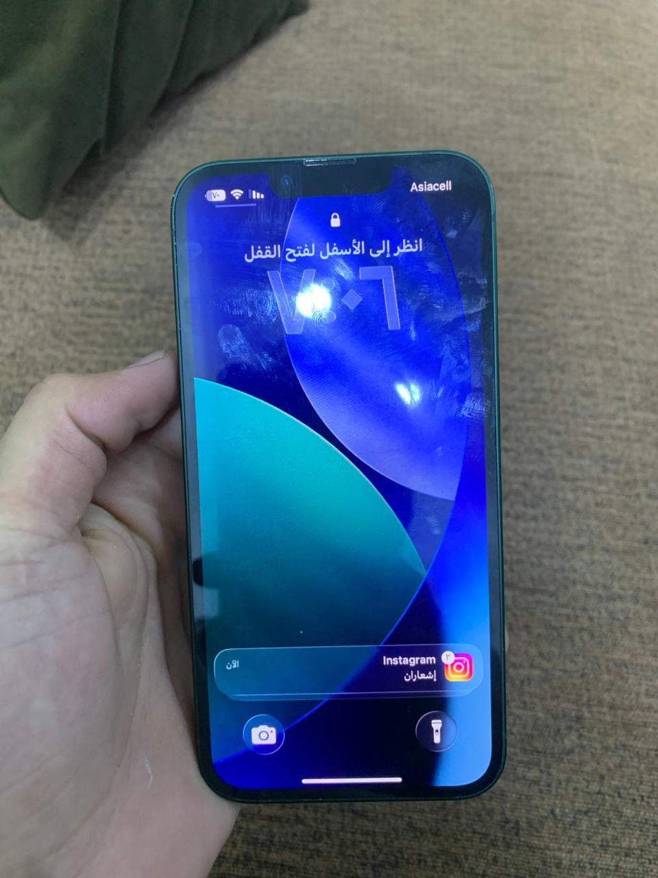 13 عادي ذاكره 128 بطاريه 79 جهاز نضيف وكلشي مامبدل بي سعر 400 وبي مجال عنواني الدوره *********** واتساب ما افتح ماسنجر
