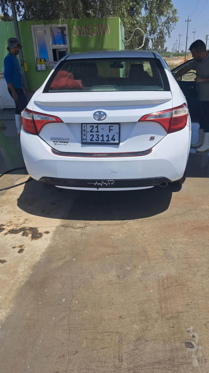 # جمعة مباركة السلام عليكم للبيع 
تويوتا كورلا امريكي ابيض مواصفات S 
 موديل 2016
 رقم سليمانيه الجديد دولي شرط التحويل
 ضرر امريكا جاملغ والبونيد وبالعراق صاير صفحة صبغ ابيع حزام…
⚫️للاستفسار☎️ ***********‬  
     السعر🔺 103$$بيها مجال بسيط

🔵 مواصفات 🔵 S🔵
🔺 شاشة ايباد 
🔺 شفتات استيرن
🔺 اشارة موي
🔺 ويل كب بلادي
🔺 تحكم جهتين
🔺 تثبيت السرعه
🔺 حاكية بلوتوث
🔺 تبريد قطعتين
🔺 ويل كب 
🔺 كامرا خلفية خناقين, ديالى
