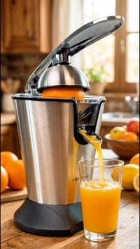 ✅ تعصر كل أنواع الحمضيات (برتقال، ليمون، يوسفي…) ✅ تشغيل تلقائي بالضغط...