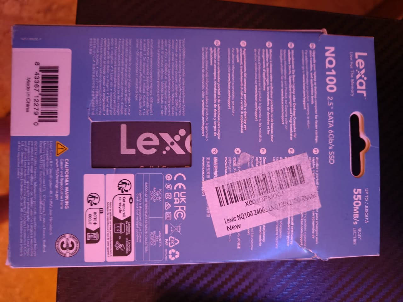 السلام عليكم SSD 240g للبيع بسعر 40 جديد غير مستخدم


**إذا كنت صاحب هذا الإعلان وتريد حذفه لأي سبب، رجاءا أرسل رسالة إلى الدعم الفني**
