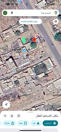 موجود عندي قطعه 100 متر الوجهه 10 ونزال 10 مربعه ترهم نبيع 50   الموقع...