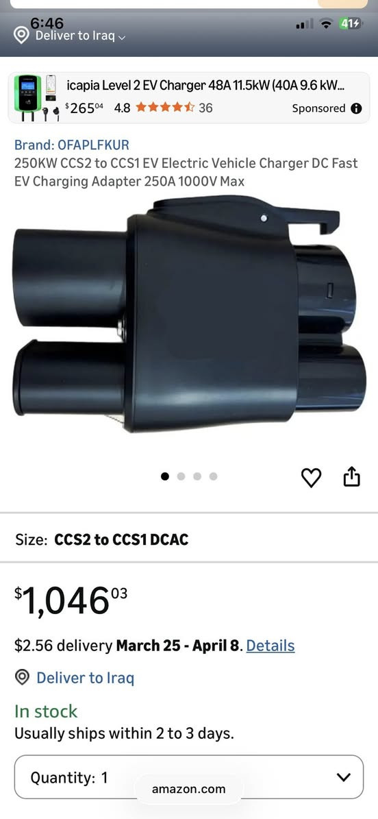 ادابتر جدید سیارات کهربایي امریکي و الماني
سعر کلش مناسب  ١٢٥ الف مکاني اربیل


**إذا كنت صاحب هذا الإعلان وتريد حذفه لأي سبب، رجاءا أرسل رسالة إلى الدعم الفني**