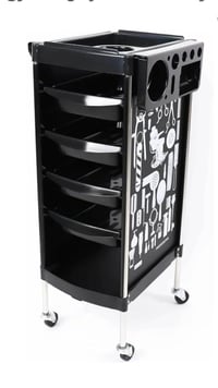 عربة ترولي • صالون تجميل • ٤ و٥ درج