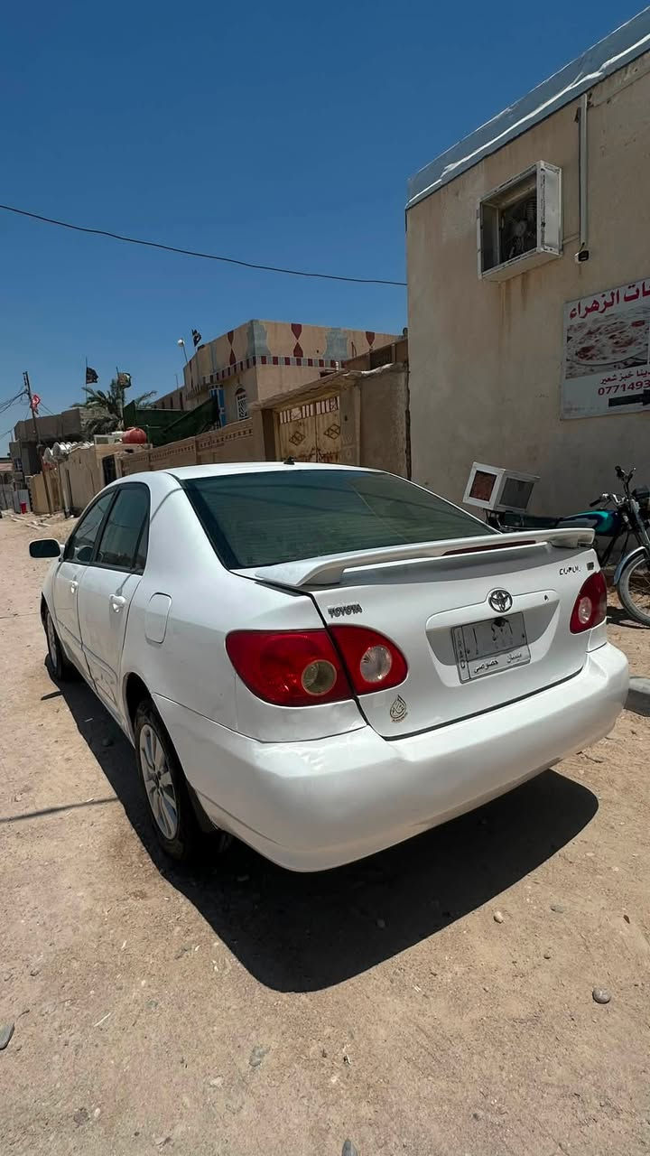 للبيع كورلا نحلة مديل 2007
سيارة بأسمي تحويل مباشر مكاني البصرة الزبير
محرك 1800 تبريد فول 
السعر 80 وبيها حگ الجيه  
مُكلف بالنشر صاحب السيارة للأستفسار ***********
