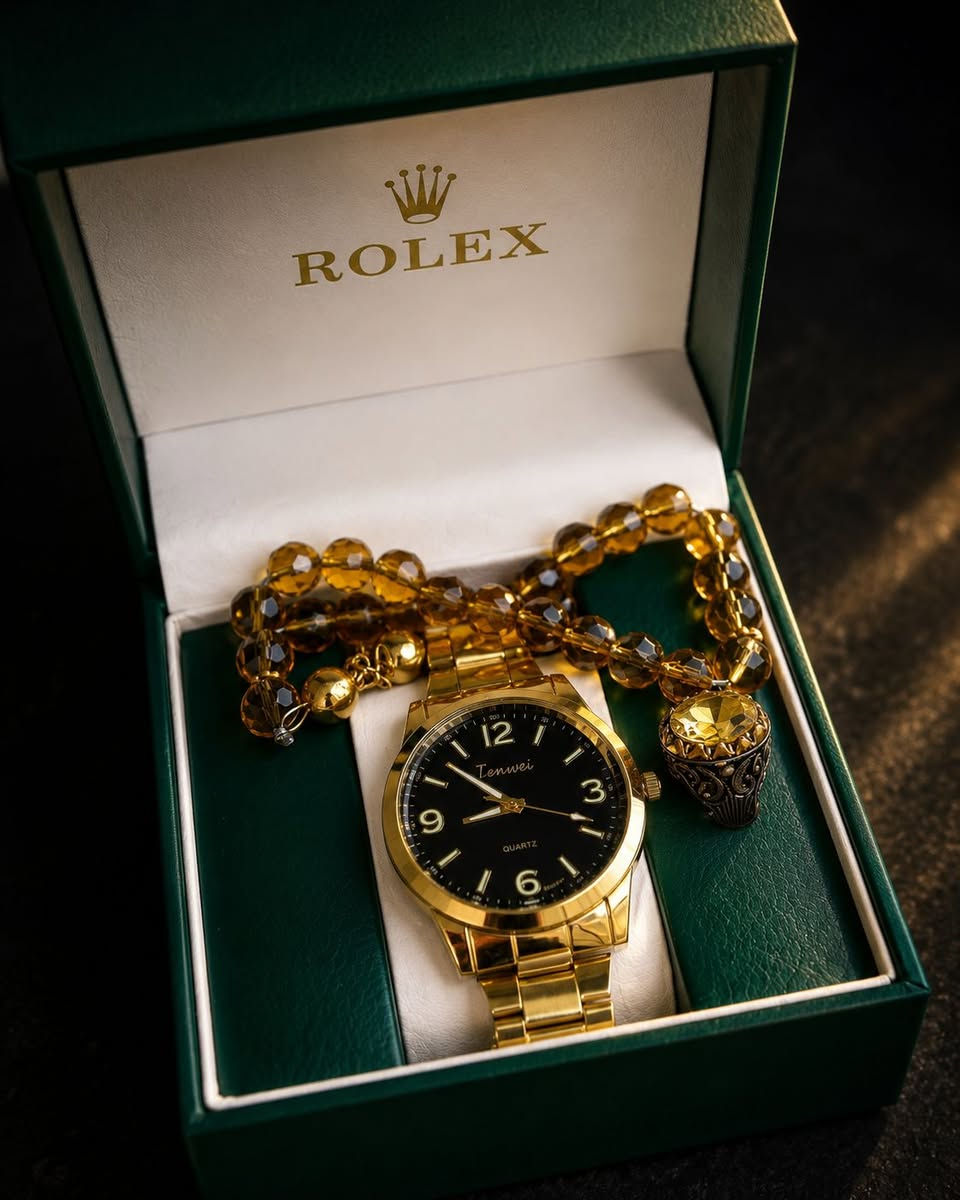 ⌚ طقم ساعة رجالي فاخر للبيع 🎁
يتكون الطقم من: ✅ ساعة بتصميم فاخر. ✅ سبحة. ✅ محبس. ✅ علبة أنيقة.
✨ بحالة ممتازة. 🎁 مناسب للاستخدام الشخصي أو كهدية.
💰 السعر: 65,000 دينار عراقي (قابل للتفاوض بالمعقول).
📍 الموقع: بغداد - حي البنوك.
📩 للاستفسار أو الشراء، راسلني على الخاص.


**إذا كنت صاحب هذا الإعلان وتريد حذفه لأي سبب، رجاءا أرسل رسالة إلى الدعم الفني**