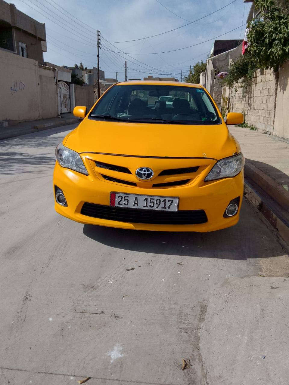 سلام عليكم للبيع تيوتا كورلا موديل ٢٠١١ سياره حلوه رقم كركوك ضرر باب سايق بدون دواخل سياره سعر ١١٨ بي مجال بسيط ***********
