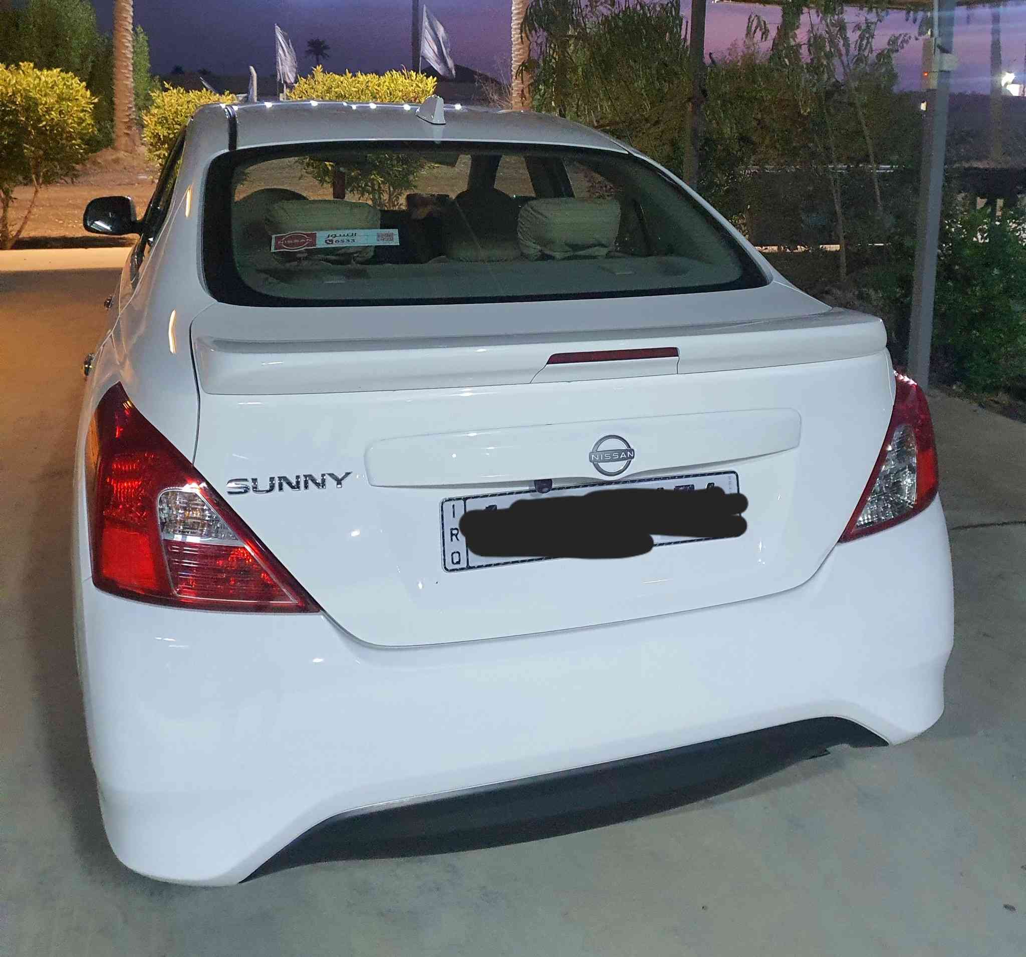 السلام عليكم نيسان سني موديل 2024 بليته زركه مكفوله كفاله عامه ماشيه 8 آلاف رقم السياره بغداد مكان بابل السعر 130 للإستفسار الاتصال ***********
