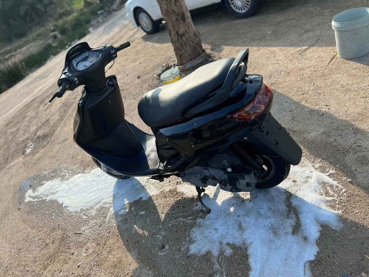 سلام عليكم دراجه فراشه فحل دسك حاويه كهربائياتهه كلهه شغاله سلف وهندر مكاني بني منصور الحده للستفسار ع هاذ رقم ***********
