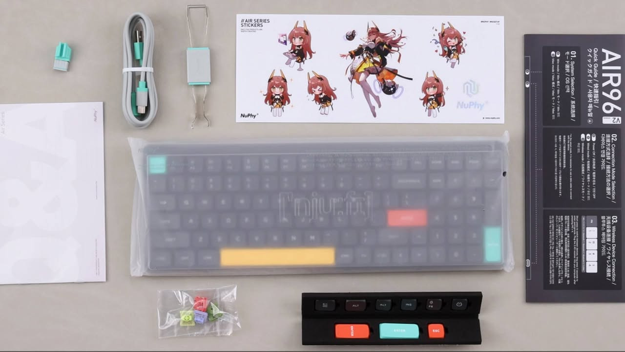 Nuphy Air96 V2 توفر كيبورد نيوفاي 
المنيوم حجم 96 جديد كامل ملحقات السعر 140 الف 
متوفر توصيل لجميع المحافظات ***********
