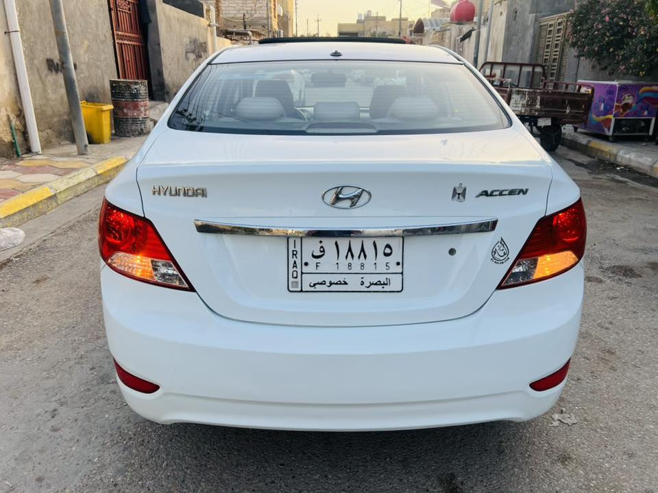 اللهم صل على محمد وال محمد
السلام عليكم ورحمه الله وبركاته 

هونداي اكسنت 2012 خليجي فول مواصفات رقم بصره تحويل مشروع وطني سنويه لغايه 2029 السياره مكفوله من الضربه والصبغ بيه تبديل البنيد اصلي نفس اللون بدون اي ضرر داخلي والباقي مكفول محرك 1600 دووش مامفتوح شرط بالكارتون جاهزه السياره من كلشي مكينه وكير شرط الفحص حداديه ١٠٠/١٠٠ تبريد ثلج تدفئه تخم تاير جديد بيه تراي وقياده تخبل مكان السياره الناصرية السعر 85 للاستفسار ***********
